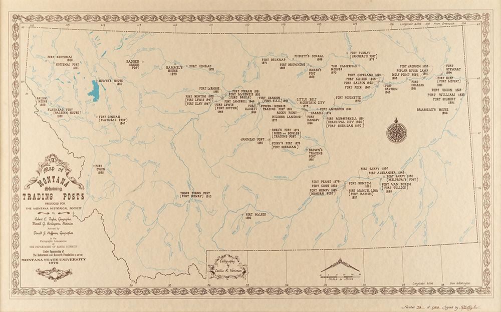 Trading Post Map Map of Montana Trading Posts