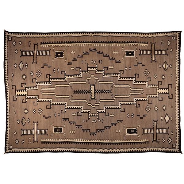 Montana-sized Hubbell Trading Post Navajo Rug, 12'8" x 8'9"