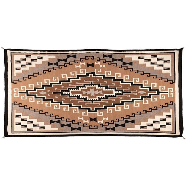 Two Grey Hills Area Navajo Rug, 11'5" x 6'10"