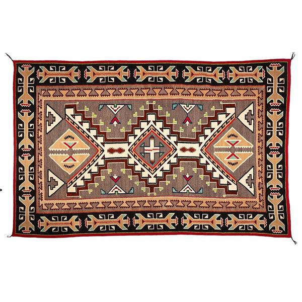 Teec Nos Pos Navajo Rug, 9'4" x 6'1"