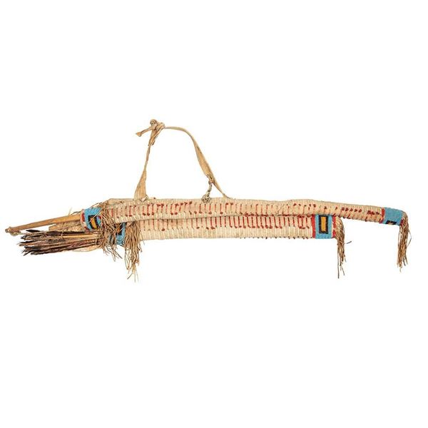 Sioux Beaded & Quilled Bow & Quiver