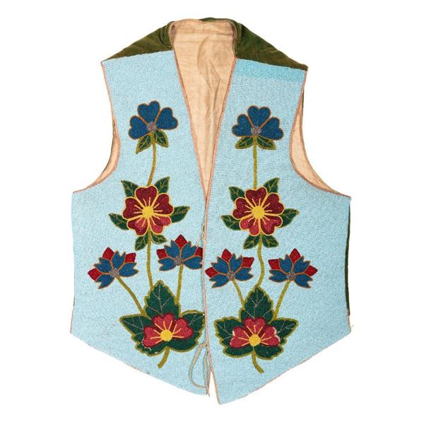 Nez Perce Man's Beaded Vest