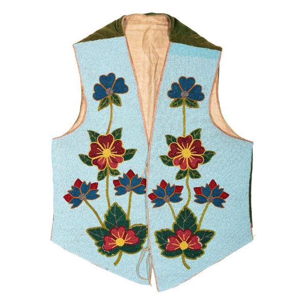 Nez Perce Man's Beaded Vest