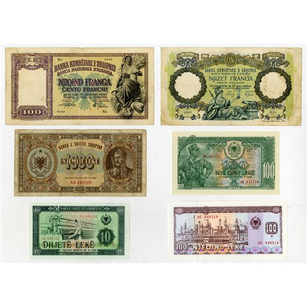 Albanian Commercial Bank, ND (1945)-1991, Assortment of Issued Banknotes