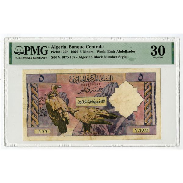 Banque Centrale d'Algerie, 1964, Issued Banknote