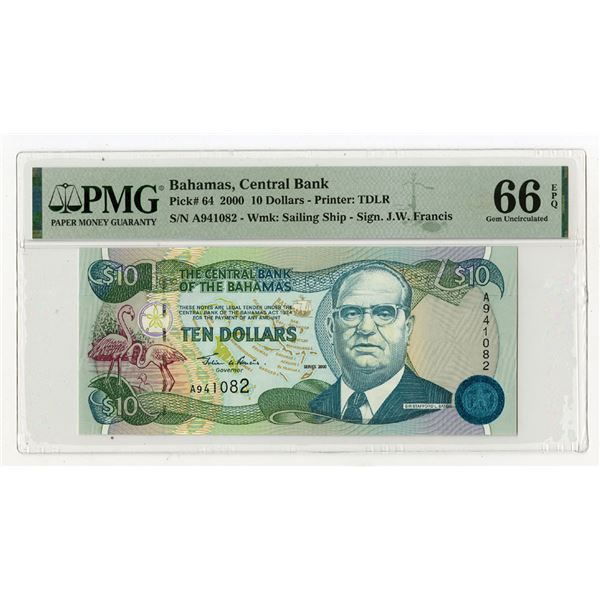 Central Bank of the Bahamas, 2000, Issued Banknote