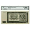 Image 1 : National Bank of Bohemia and Moravia, 1942, "Top Pop" Specimen Banknote