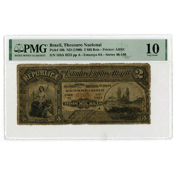 Imperio Do Brasil, Thesouro Nacional, ND (1890), Issue Banknote.