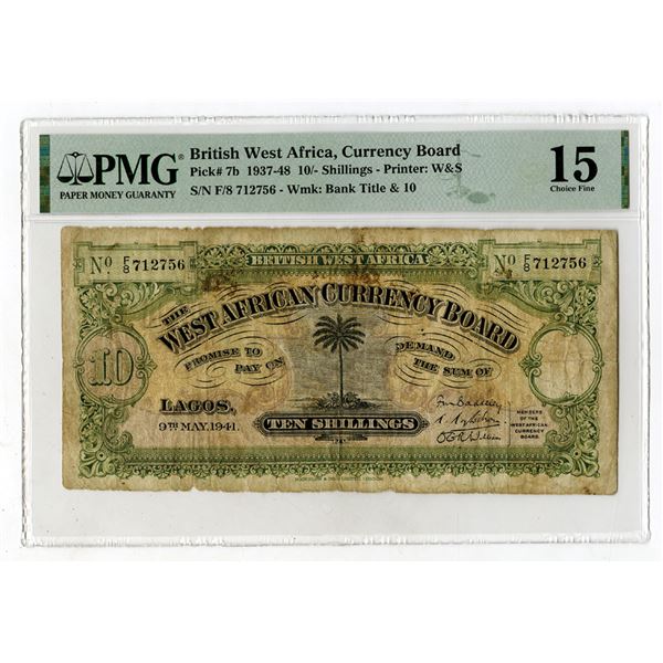 West African Currency Board, 1937-48, Issued Banknote