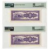 Image 2 : Central Bank of China, 1948, Sequential Pair of Issued Banknotes