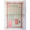 Image 1 : Imperial Chinese Government -  5% Tientsin-Pukow Railway Loan of 1908, I/U  £100 Partially Redeemed 