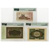 Image 2 : German Banknote Group of 3 Issued and PMG graded Banknotes, 1920 to 1923