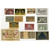 Image 1 : German Notgeld Assortment from Apolda, Boppard, Bokelsess, Böel, Braunschweig City and other locatio