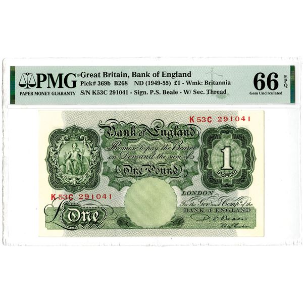 Bank of England, ND (1949-55), Issued Banknote