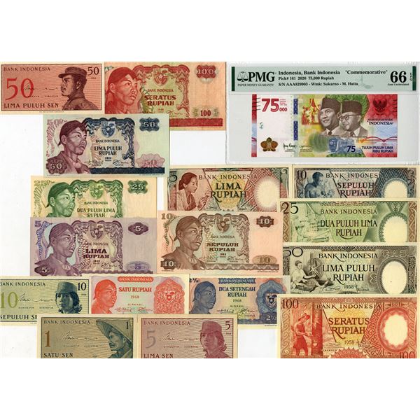 Bank Indonesia, 1950s to 2020, Assortment of Issued Banknotes