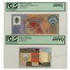 Image 1 : Central Bank of Kuwait, 1993 and 1994, Issued Banknote Pair Including "Top Pop"