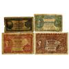 Image 1 : Malaya. Board of Commissioners of Currency, 1940-41 (1945) Issued Banknote Group of 4