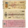 Image 1 : Mexico, I/C Exchange and Draft Trio with Mexican Adhesive Revenue Stamps, ca.1885-1900