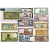 Image 2 : Qatar, Yemen, Lebanon, Oman, UAE, Middle Eastern Assortment of Issued Banknotes, 1957 to 2004