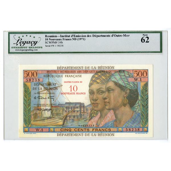 Reunion, Institut d'Emission des Departements d'Outre-Mer, ND (1971), Issue Banknote