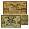 Image 1 : Turkestan District, 1918, Trio of Issued Banknotes