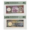 Image 1 : Saudi Arabian Monetary Agency, 1968 to 1977, Pair of Issued Banknotes