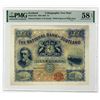 Image 1 : National Bank of Scotland, 1889, Unlisted Earlier Date Lithographic Specimen Test Note By Waterlow &