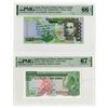 Image 1 : Banco Nacional de S.Tome e Principe, 1982 (Top Pop) and 2013, High Grade Issued Banknote Pair