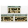 Image 1 : Adrian Insurance Co., 1850s, Trio of Obsolete Banknotes