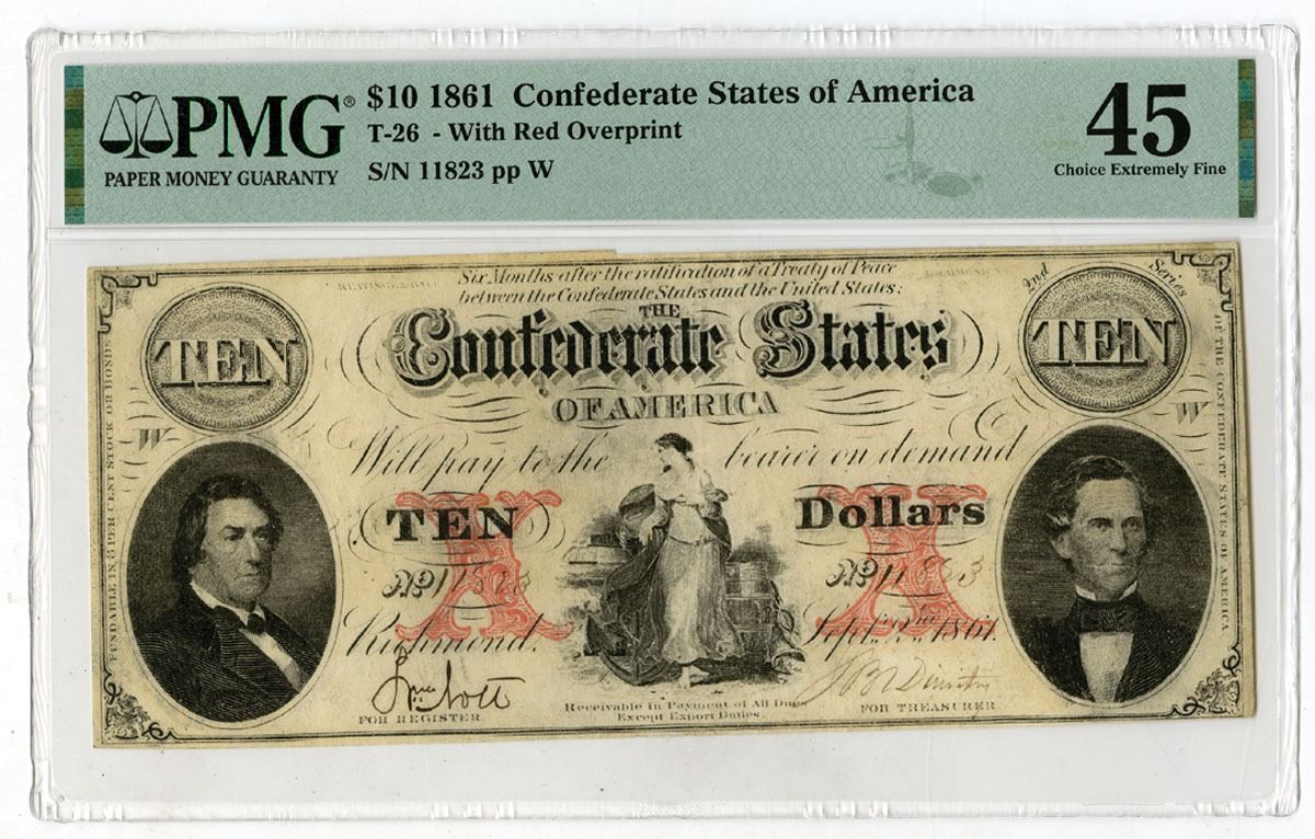 Confederate Rations 1861 Confederate States of America, 1861, Issued Banknote