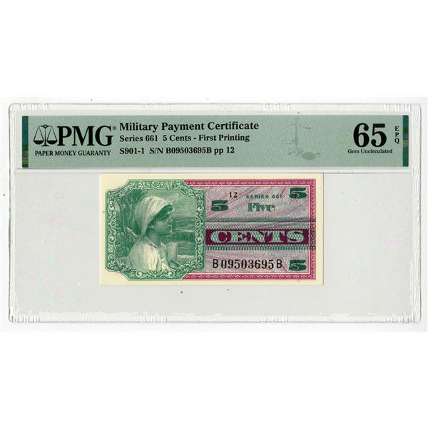 U.S. Military Payment Certificates, ND (1968), Series 661 Issued ...