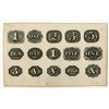 Image 1 : Proof Numerical Sample Sheet, ca.1830-60 by ABN Predecessor Company