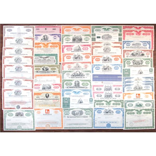 Miscellaneous Assortment of I/C Stock and Bond Certificates