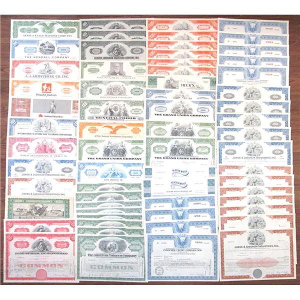 Miscellaneous Assortment of I/C Stock and Bond Certificates