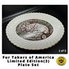 Image 7 : 3 Piece Set - Fur Takers of America Limited Edition Plate Set