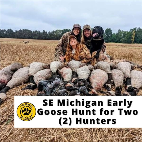 1-Day SE Michigan Early Goose Hunt September 28th for Two (2) Hunters