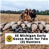 Image 1 : 1-Day SE Michigan Early Goose Hunt September 28th for Two (2) Hunters