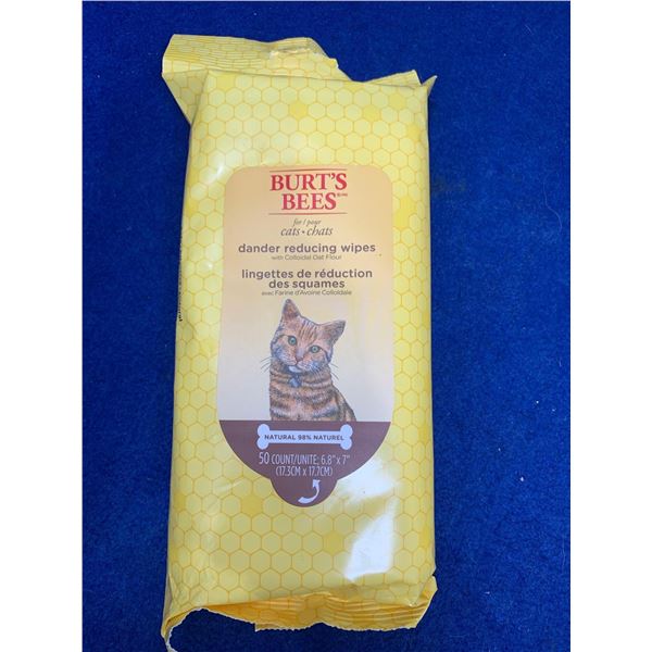 Burts Bees Cat Dander reducing wipes (50 sheets)