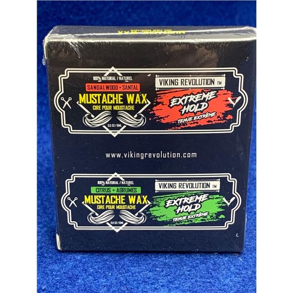 Viking Revolution Mustache Wax (2 x 15ml)