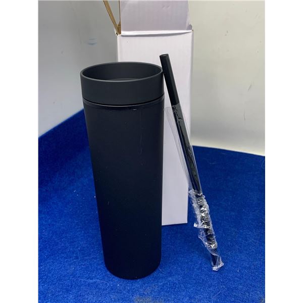 Travel Cup with Straw-Black