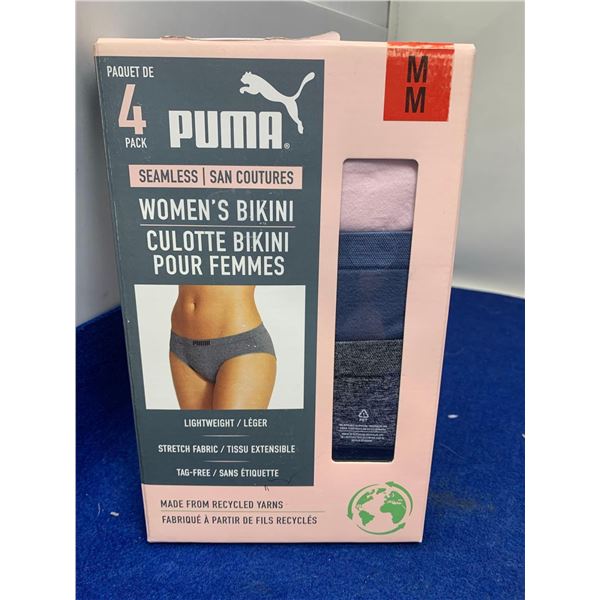 Puma Womens Bikini Seamless Underwear 4prs (size M)