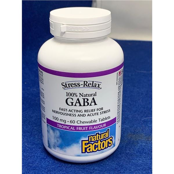 Stress Relax Gaba-Tropical Fruit Flavour (60 chewable tablets)