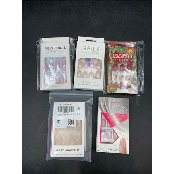 Lot of Assorted Press-on Nails
