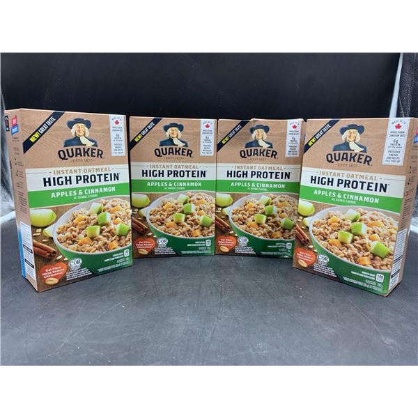 Quaker High Protein Instant Oatmeal-Apples & Cinnamon (4 x 228g)