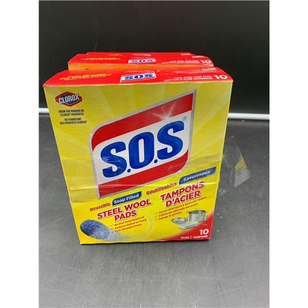 SOS Steel Wool Pads (3 x 10)