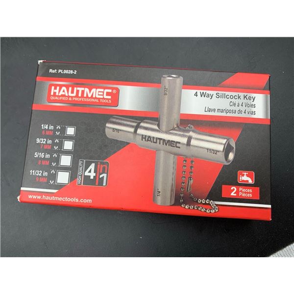 Hautmec 4 Way Sillcock Key