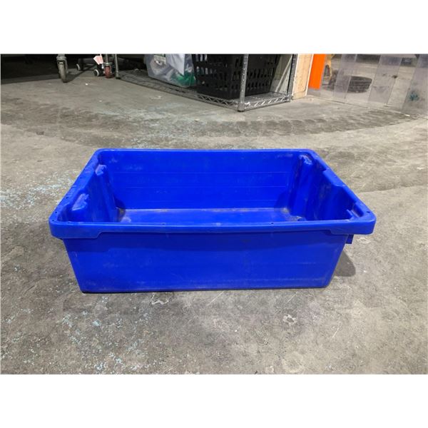 Heavy Duty Blue Stacking/Nesting Bins - 20x13x6"Tall - One Bin Per Lot -