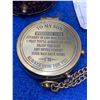 Image 4 : "To My Son" Engraved Classic Pocket Watch with Leather Belt Case