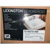 Image 3 : Lexington Foremost Semi-Recessed Rectangular Vessel Lavatory  18"w x 16 1/4"d x 7 7/8"h