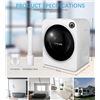 Image 2 : Electric Portable Laundry Dryer - LINKLIFE 11Lbs 2.6 cu.f Mini Stainless Steel Cylinder Clothes Drye